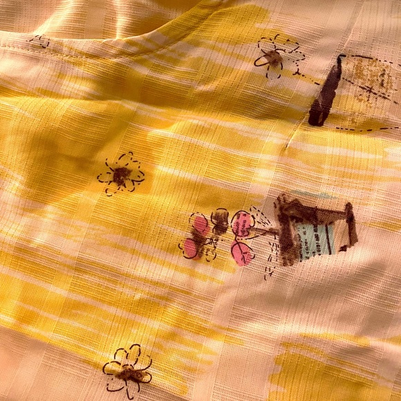 Yellow Cottagecore Printed Maxi Dress - Picture 10 of 10